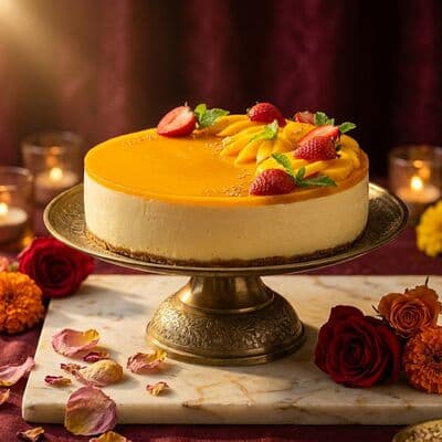 Mango Cheesecake — Sahara Bakery & Sweets, Rewari