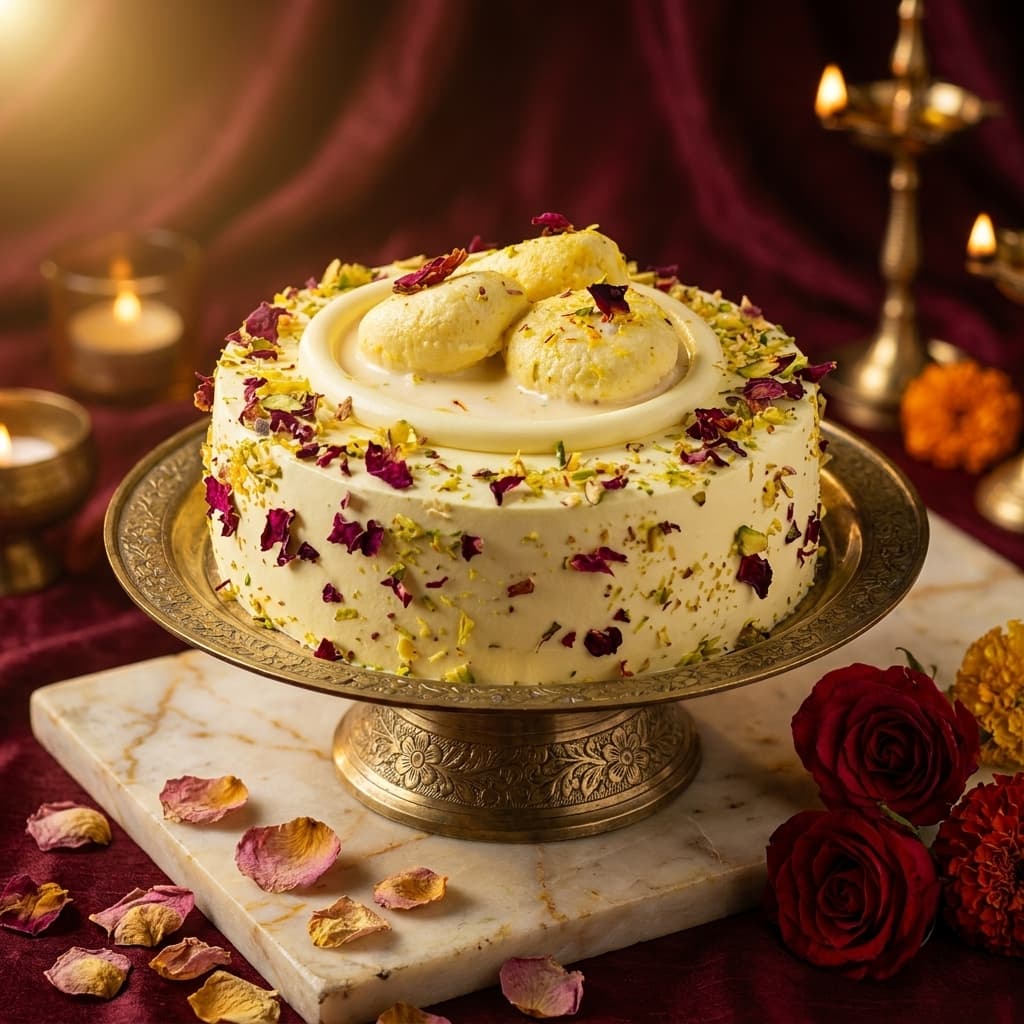 Rasmalai at Sahara Bakery, Rewari